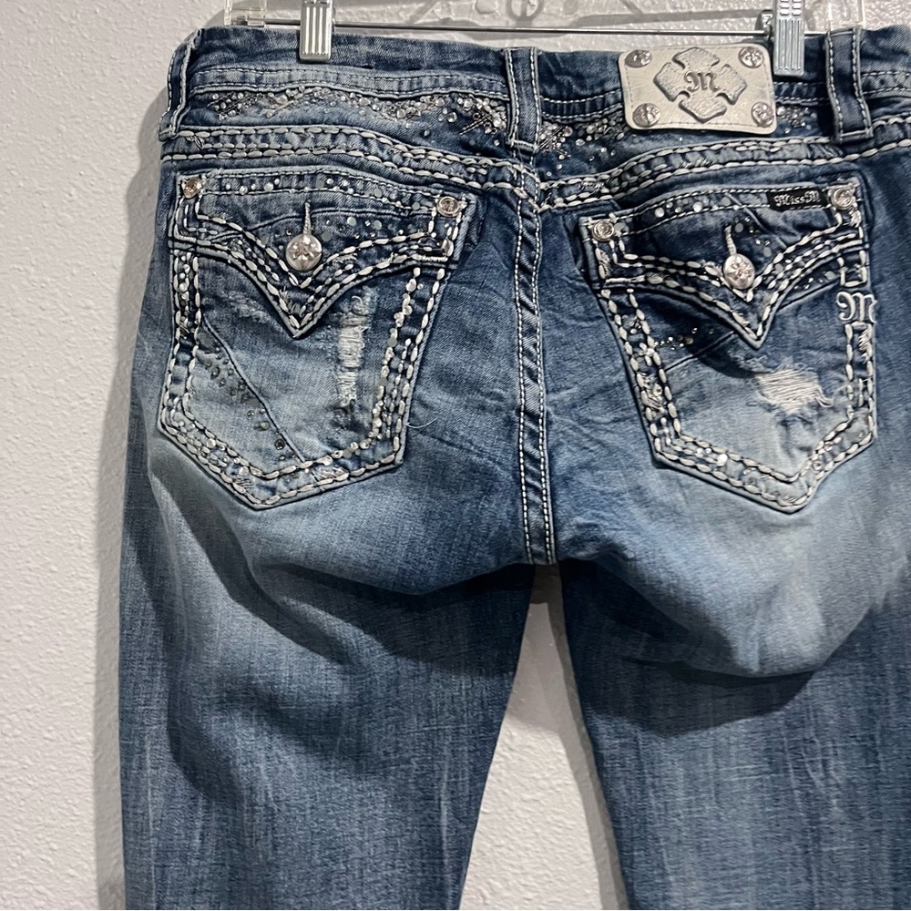 Miss me Women’s Mid-Rise Distressed Blue Jeans 32 - Picture 12 of 16